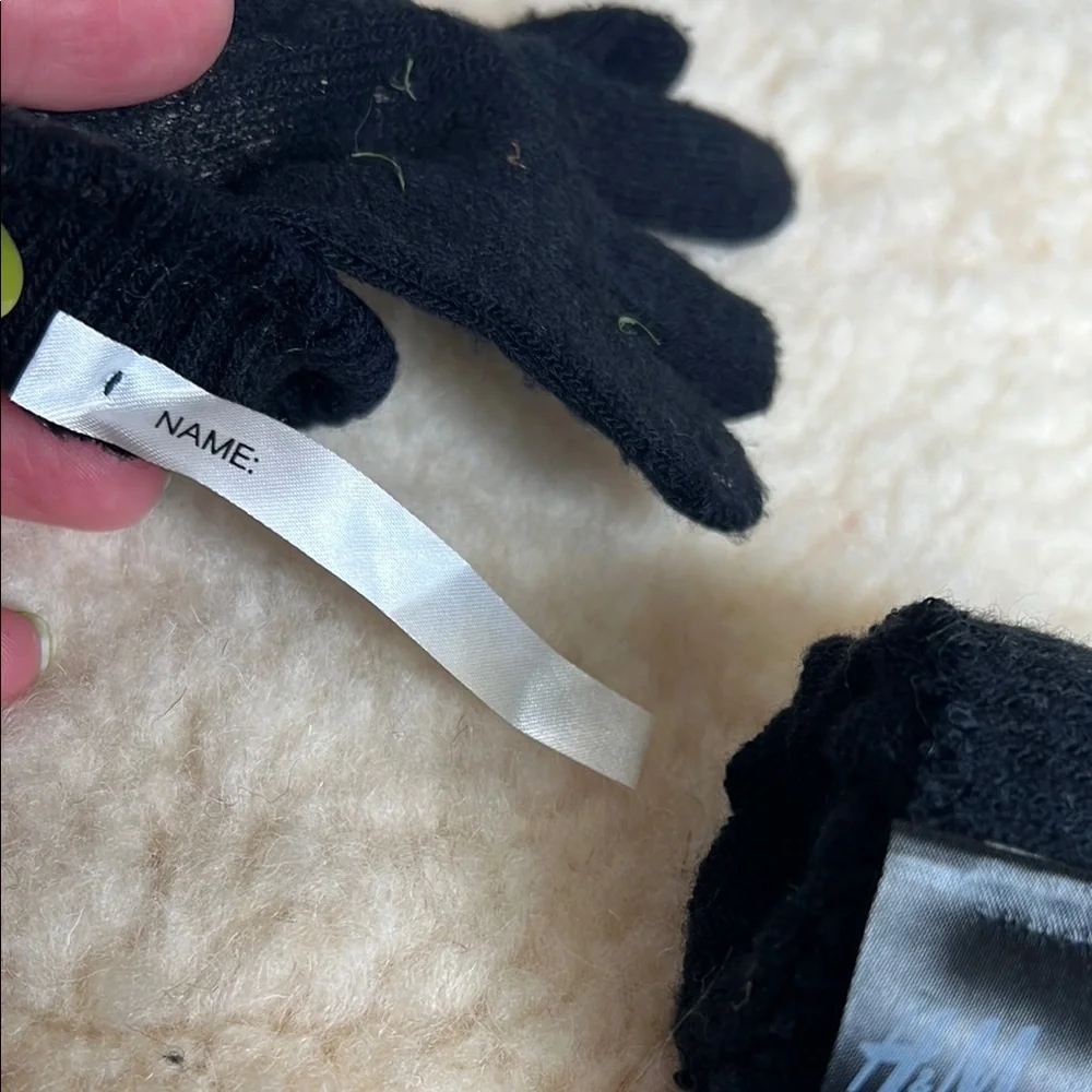Kids Black Gloves (mittens) with Fun Text ~ #STAY COOL!